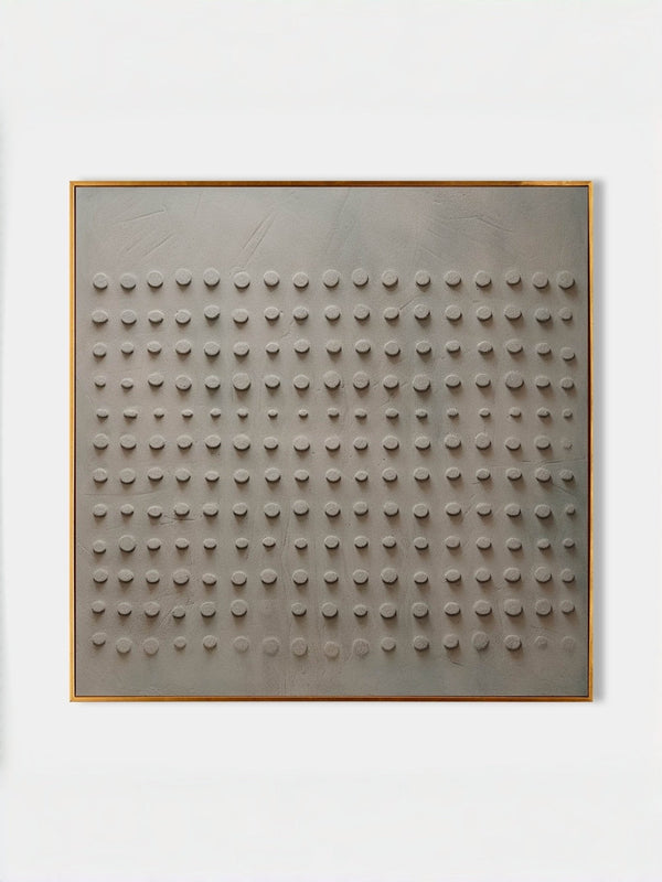 Beige & Grey Wabi-Sabi Wall Art Square