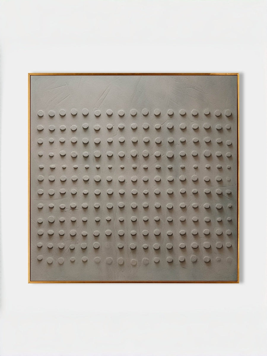 Beige & Grey Wabi-Sabi Wall Art Square