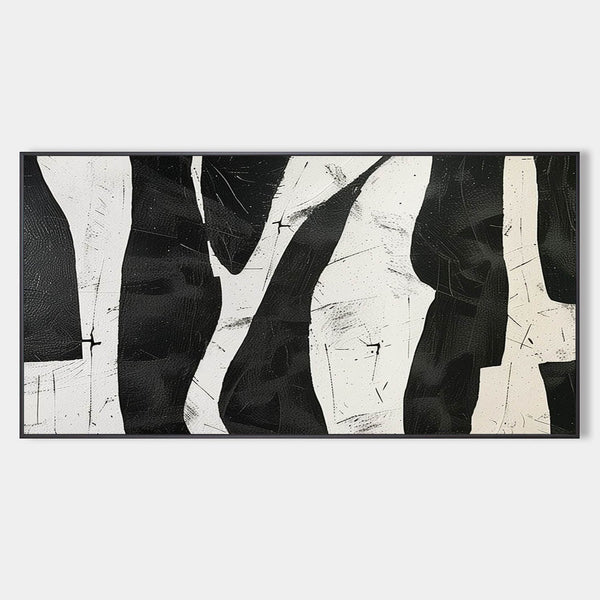Black and Ivory Rhythm Abstract