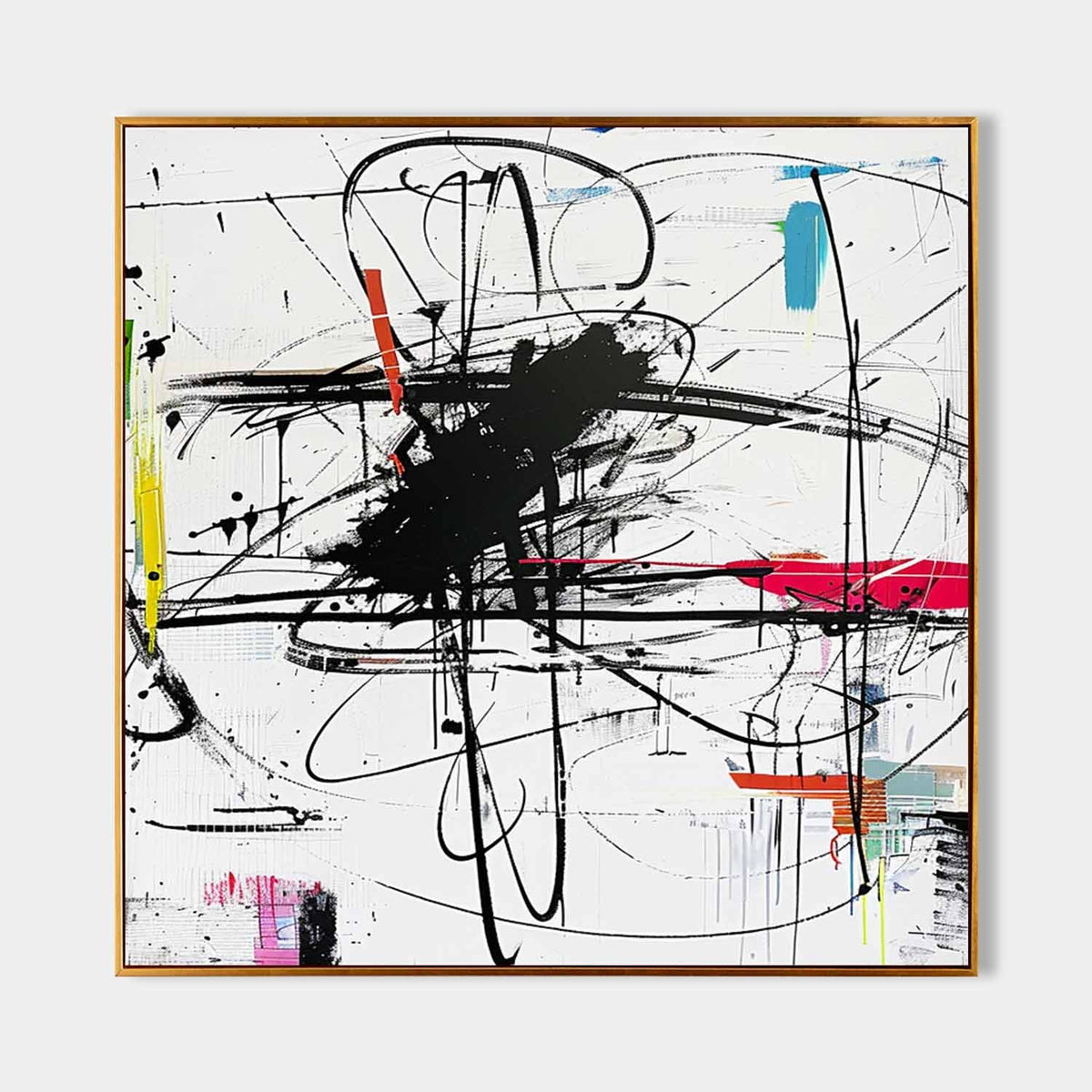 Black Gesture Storm on White