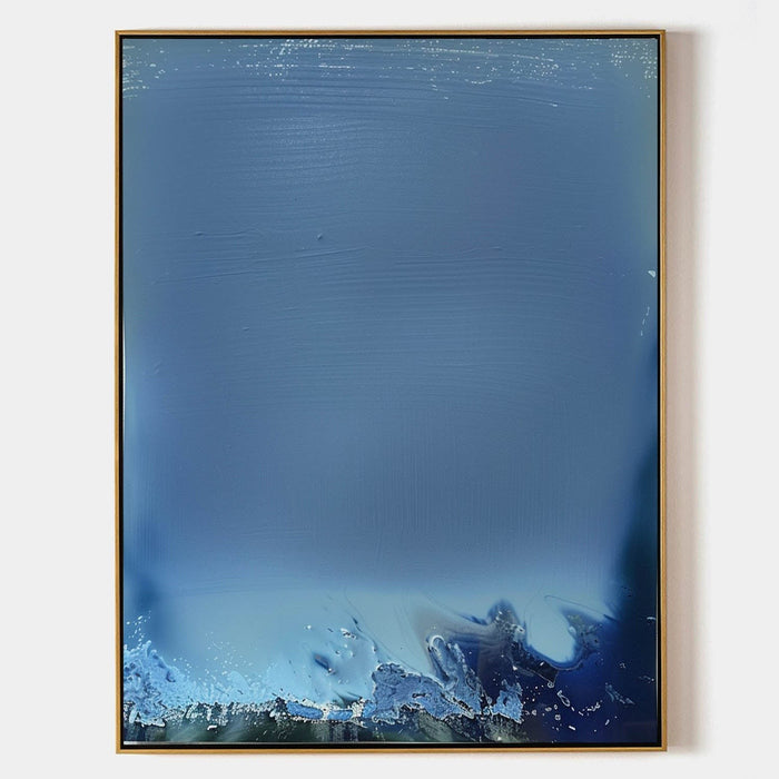 Blue Haze Over Breaking Surf