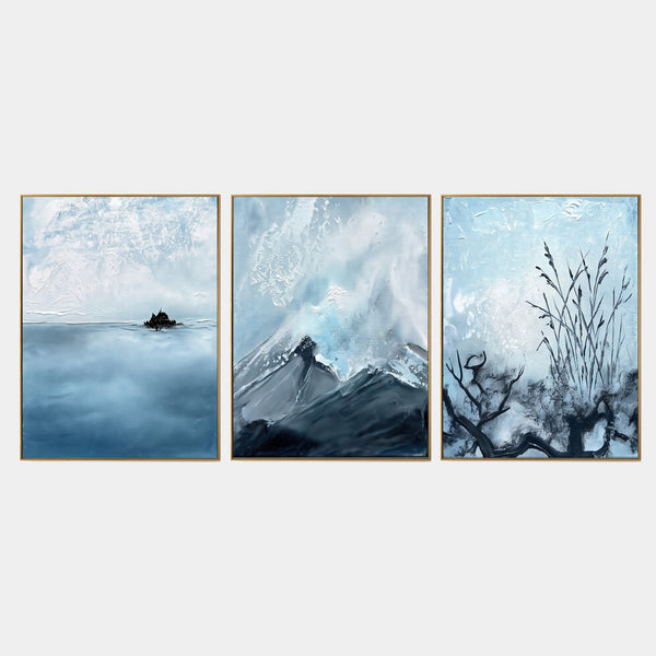 Blue Mist Sea, Peak and Reeds
