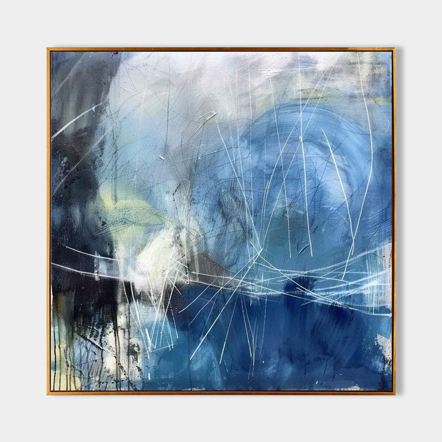 Blue Storm With Scratched Light