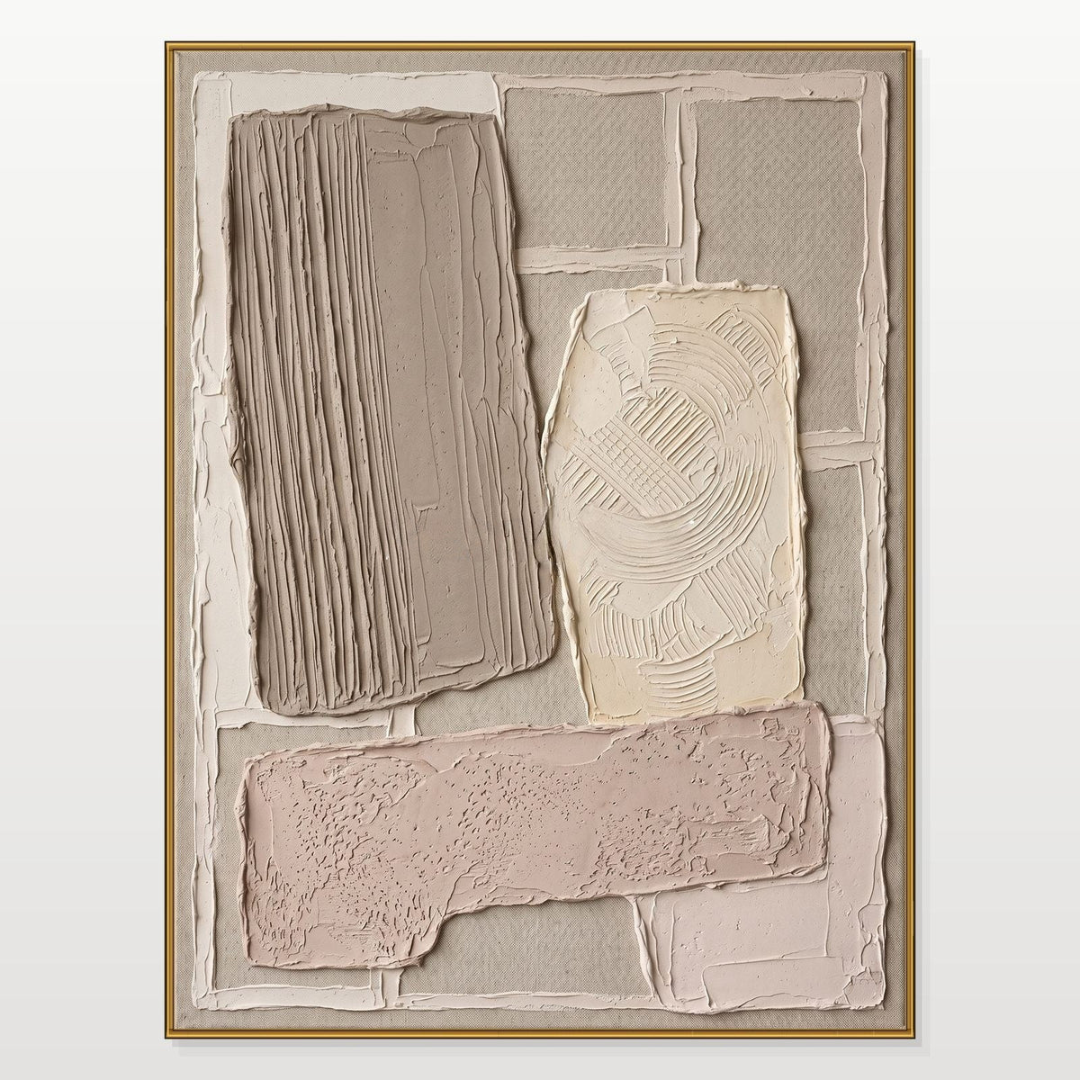Blush and Taupe Textured Panels