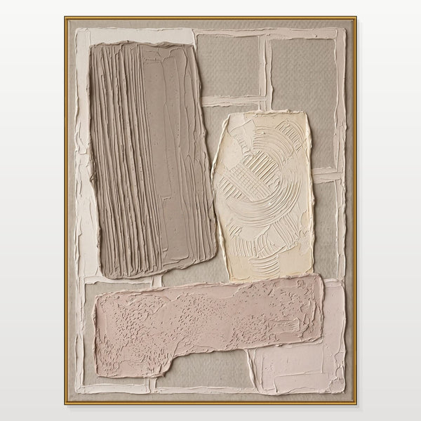 Blush and Taupe Textured Panels
