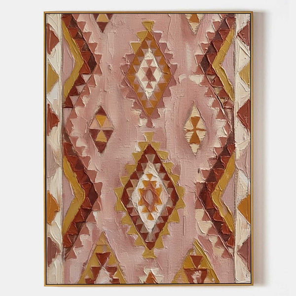Blush Kilim Diamonds in Relief