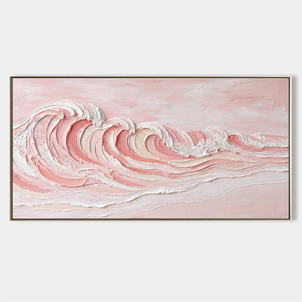 Blush Pink Cresting Wave