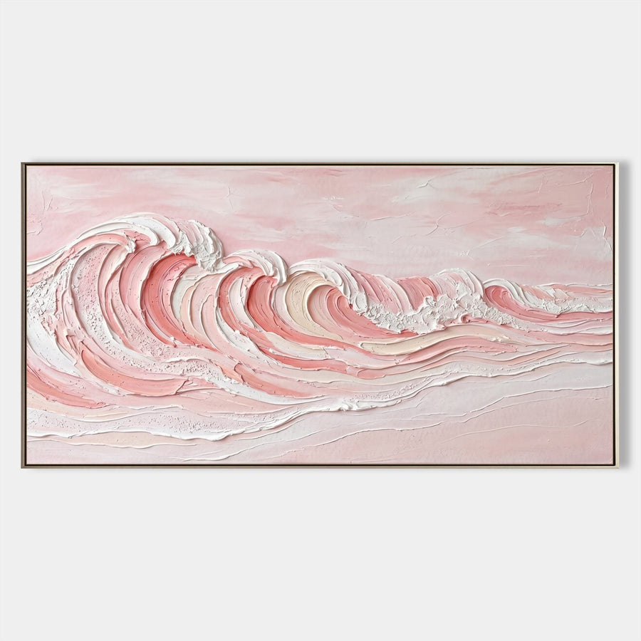Blush Pink Cresting Wave