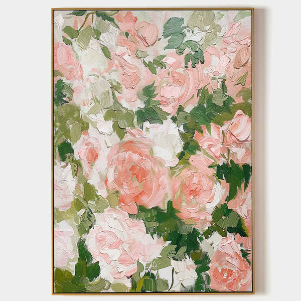 Blush Roses in Thick Green Leaves