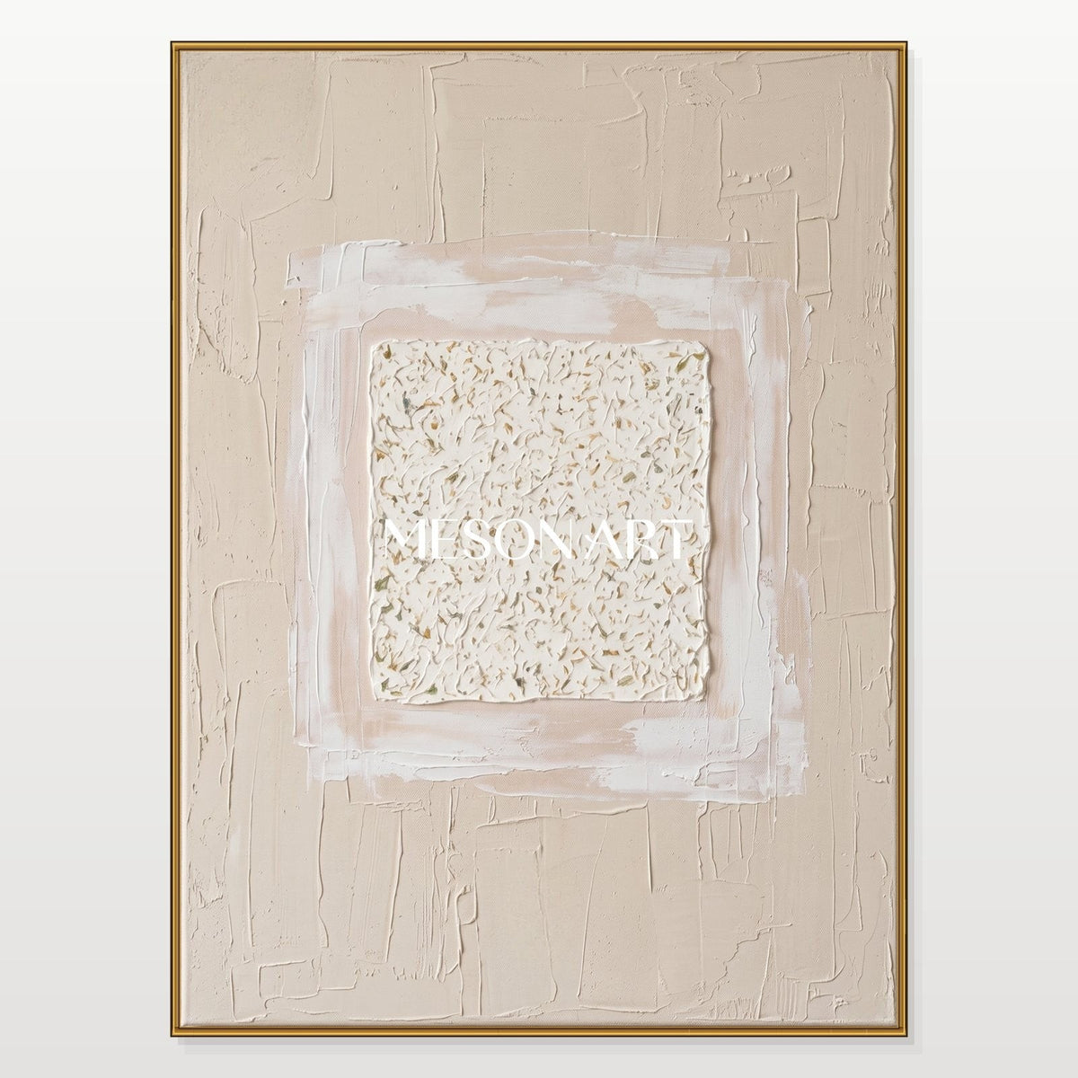 Blush Square in Textured Plaster