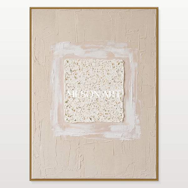 Blush Square in Textured Plaster