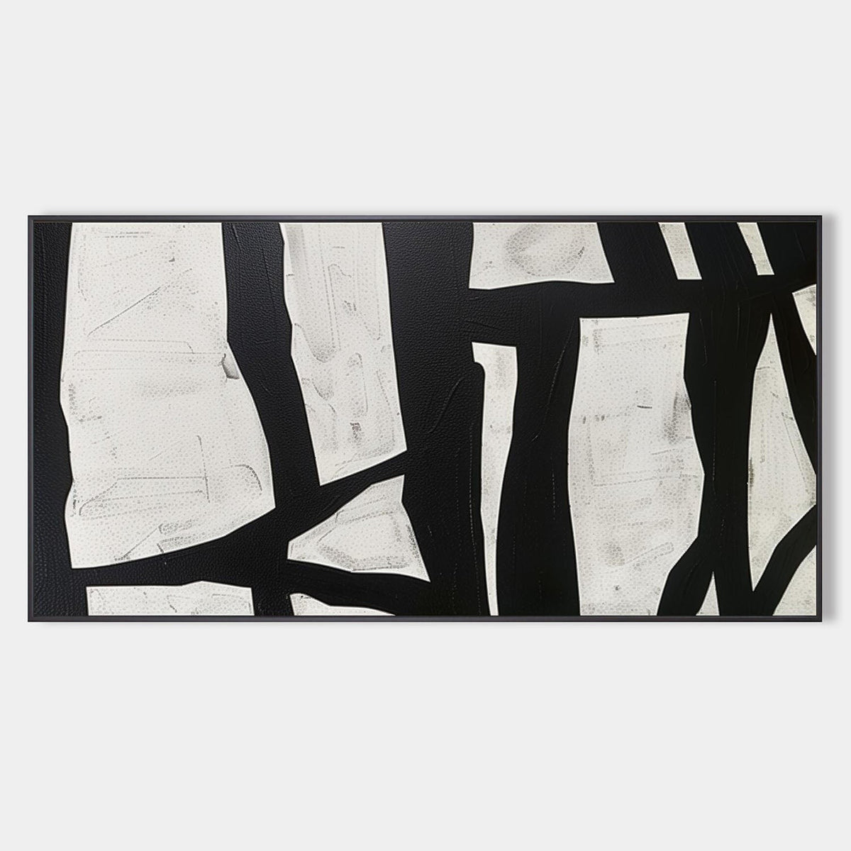 Bold Black Bands on Ivory