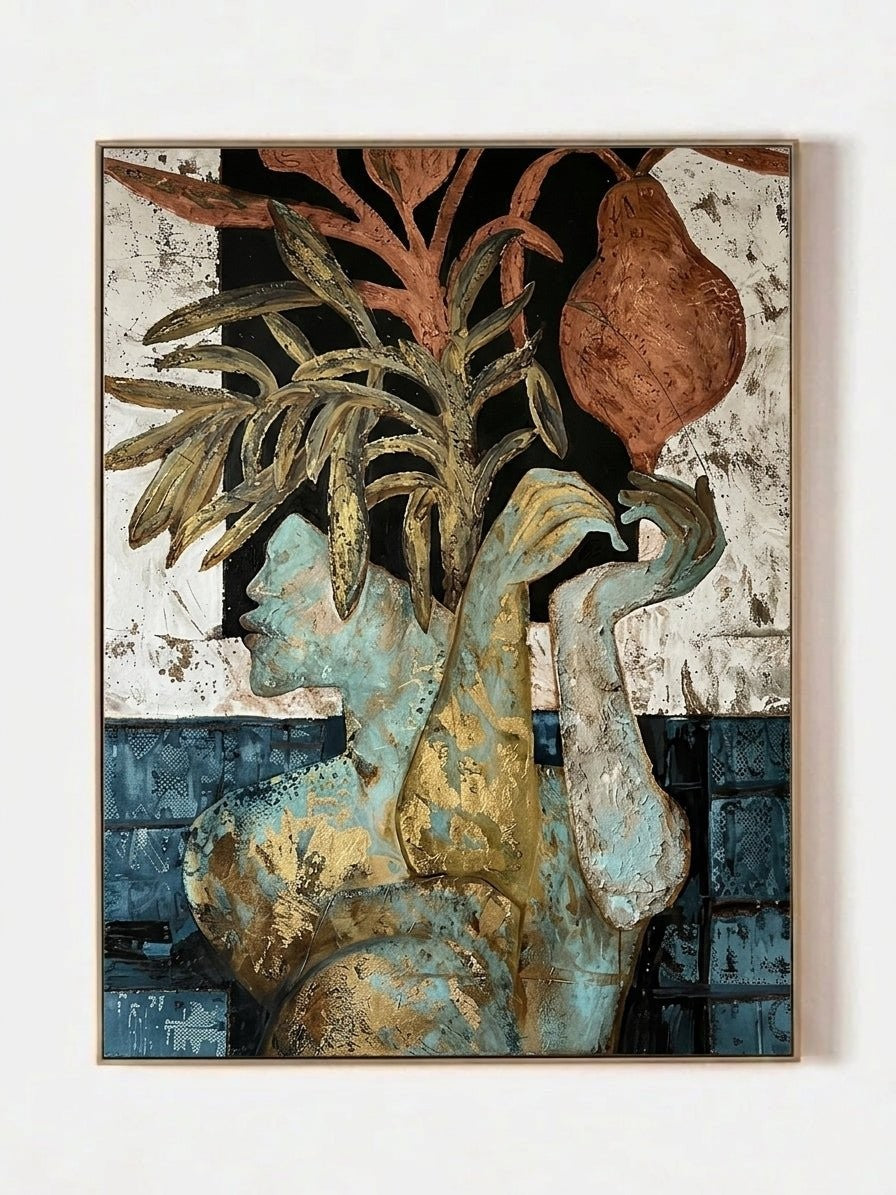 Botanical Still Life Abstract Painting