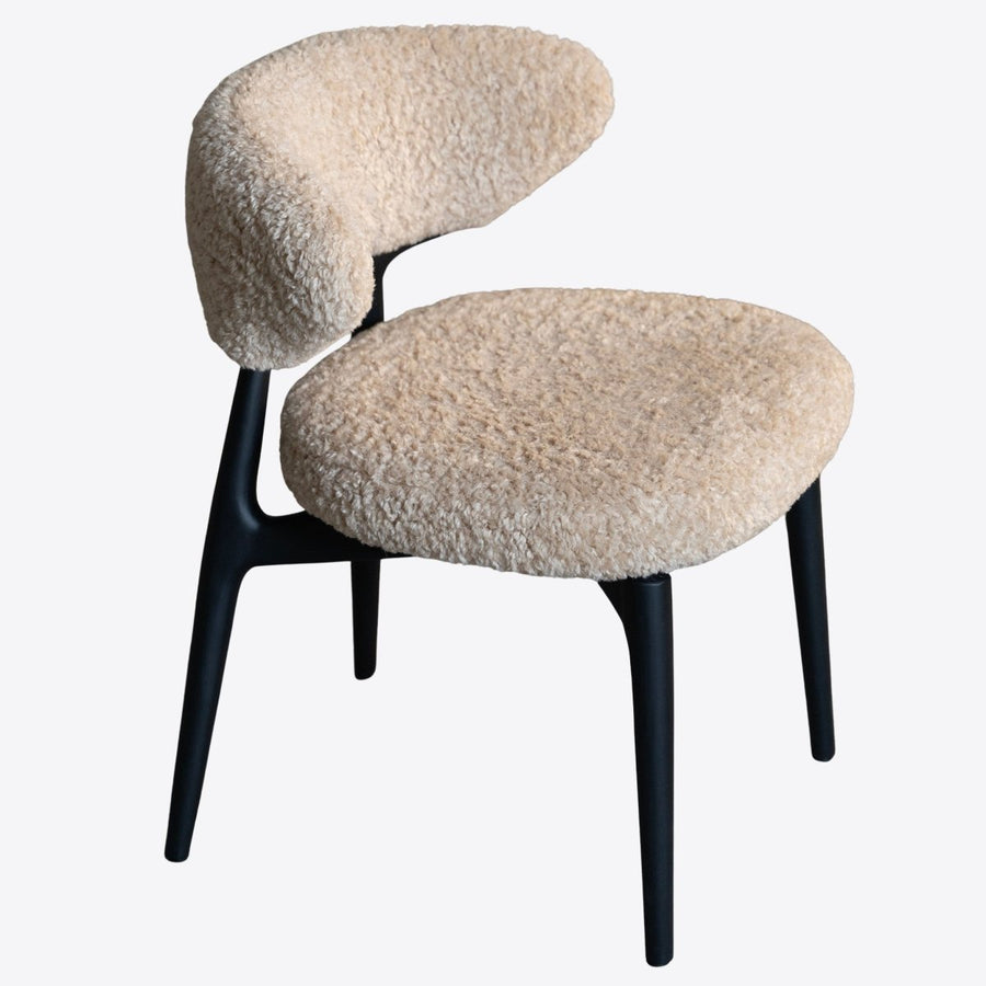 Bouclé Dining Chair - View 1