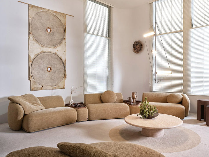 boucle modular sofa
