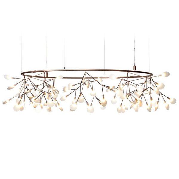 Broad Low Metal Ring LED Chandelier