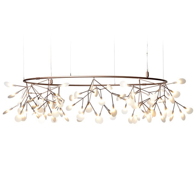 Broad Low Metal Ring LED Chandelier