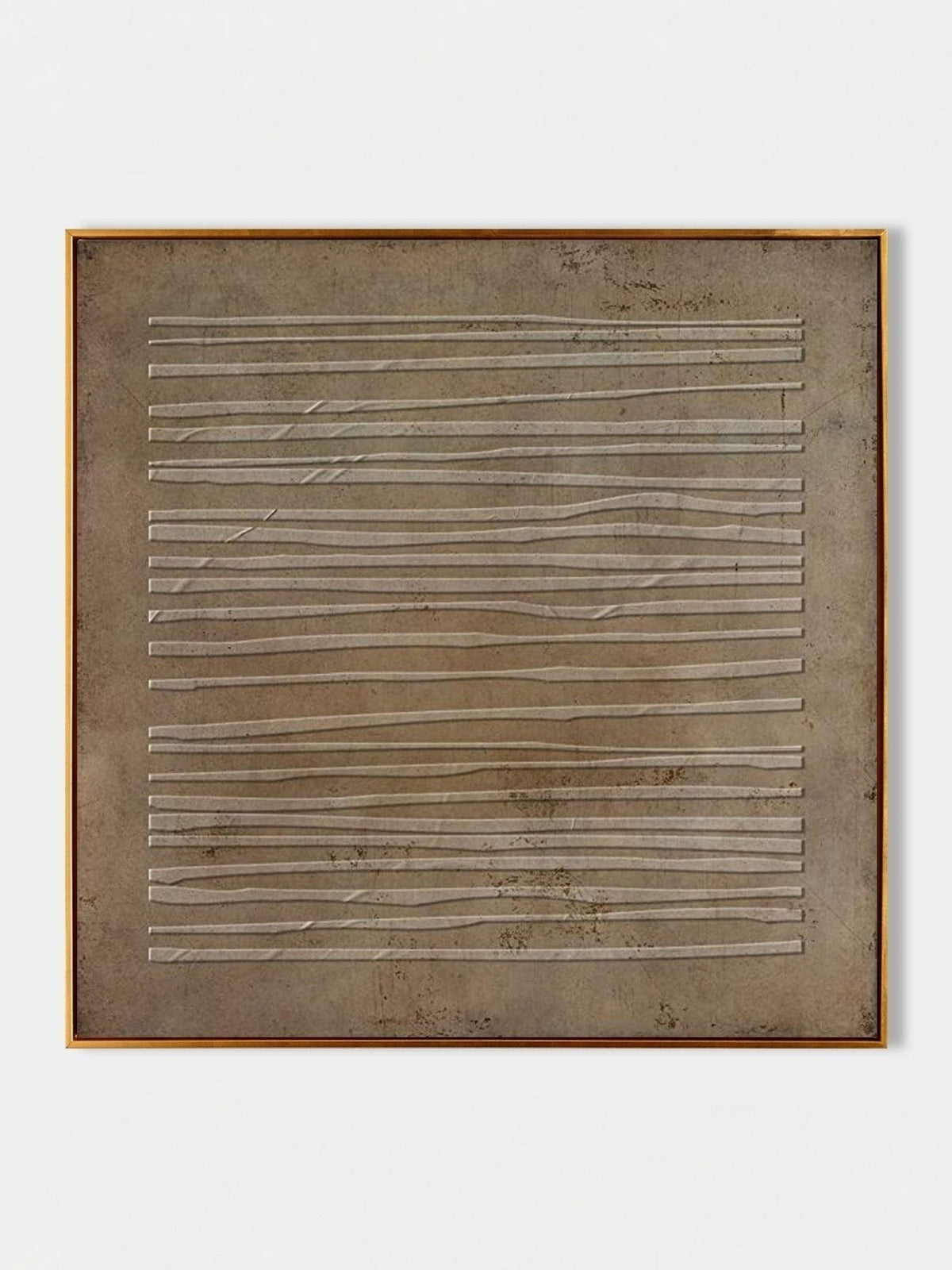 Bronze Linear Texture Wabi-Sabi Wall Art