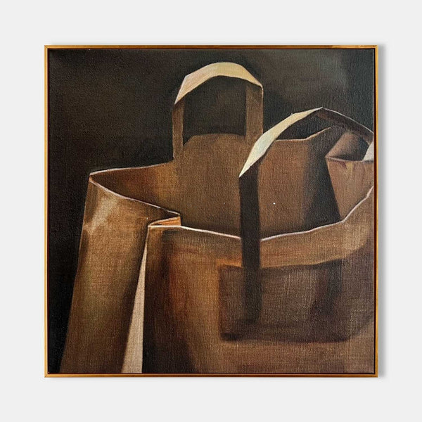 Brown Paper Bags in Shadow
