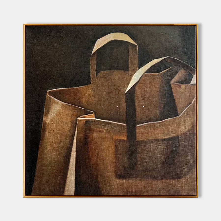 Brown Paper Bags in Shadow