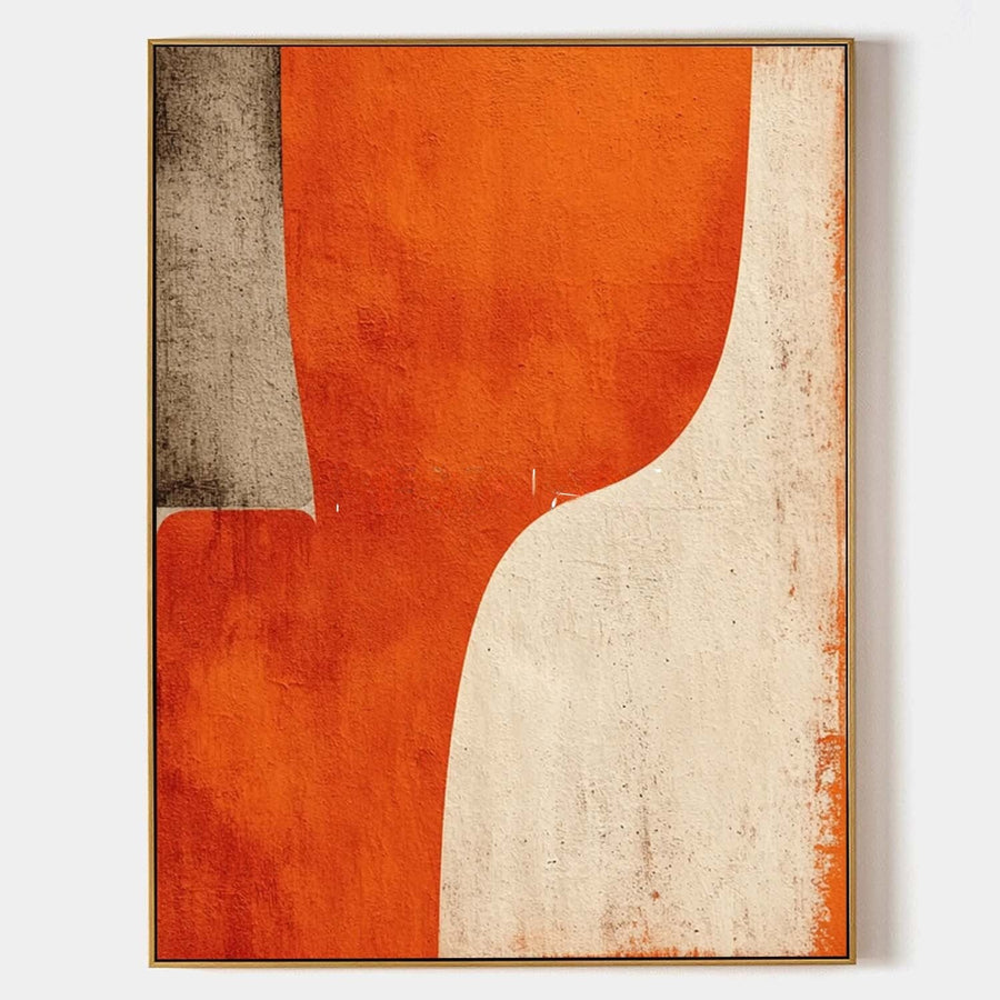 Burnt Orange and Cream Curve