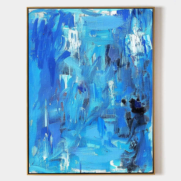 Cascading Blue Abstract Reverie