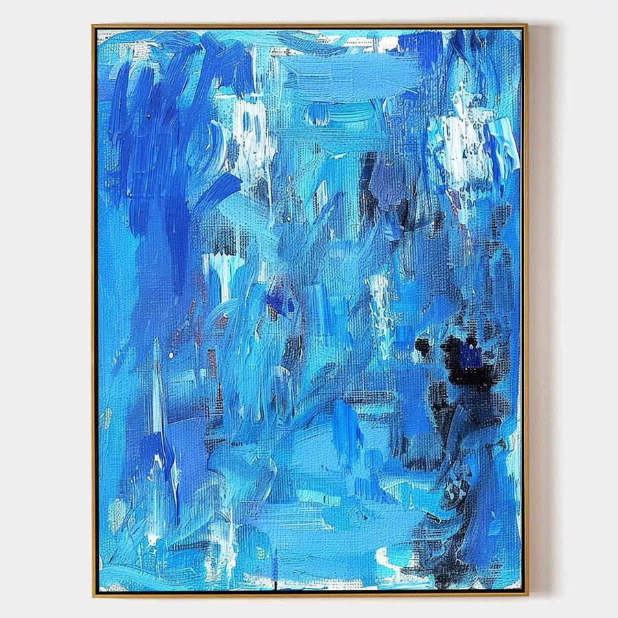Cascading Blue Abstract Reverie