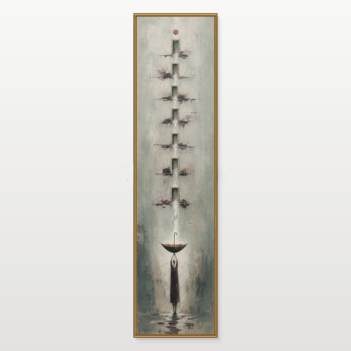 Cascading Doorways Above the Umbrella