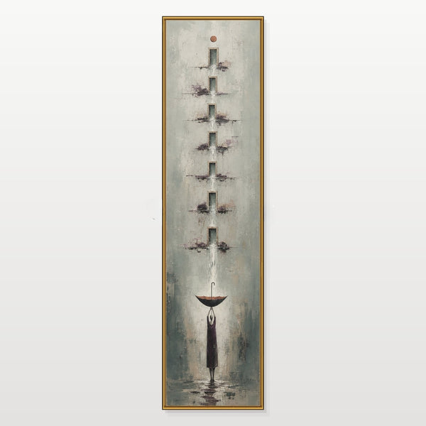 Cascading Doorways Above the Umbrella