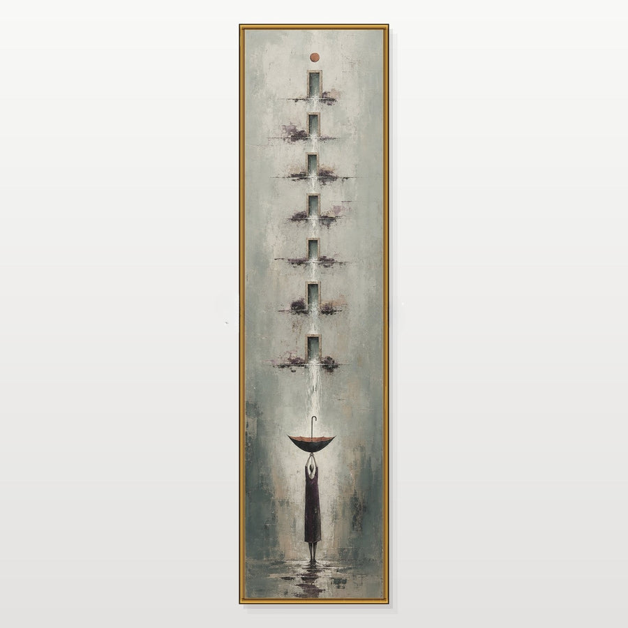 Cascading Doorways Above the Umbrella