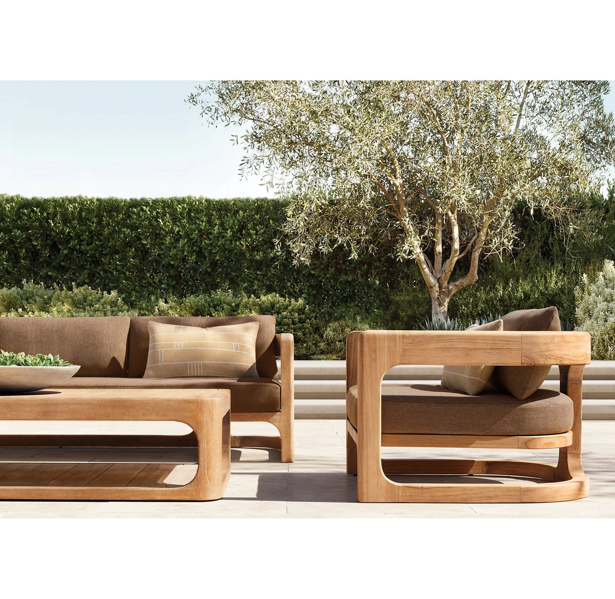 The Cagnes Teak Outdoor Sofa Set