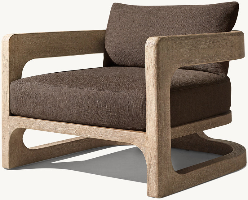 Cassale Teak Collection | Premium Outdoor Seating Set - Lounge Chair, Sofa, Ottoman, Coffee Table, Side Table