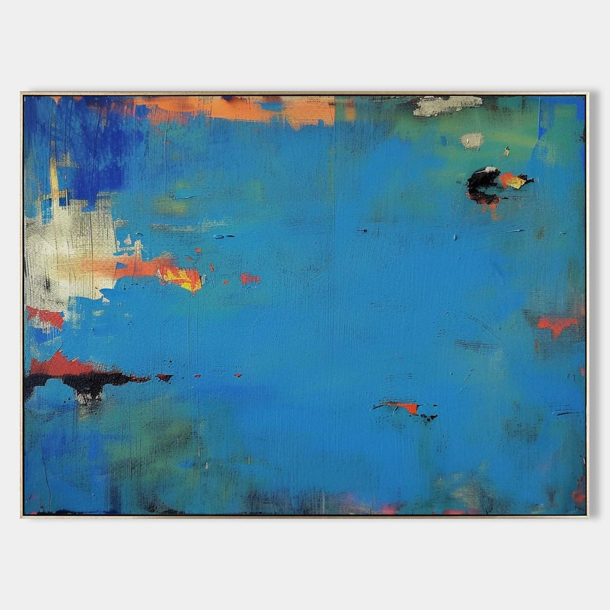 Cerulean Drift with Ember Flecks