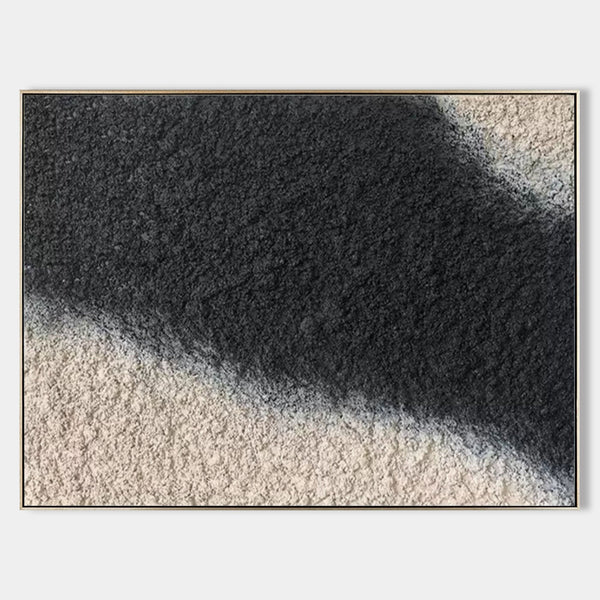 Charcoal Drift Over Sand