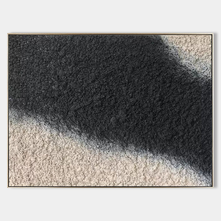 Charcoal Drift Over Sand