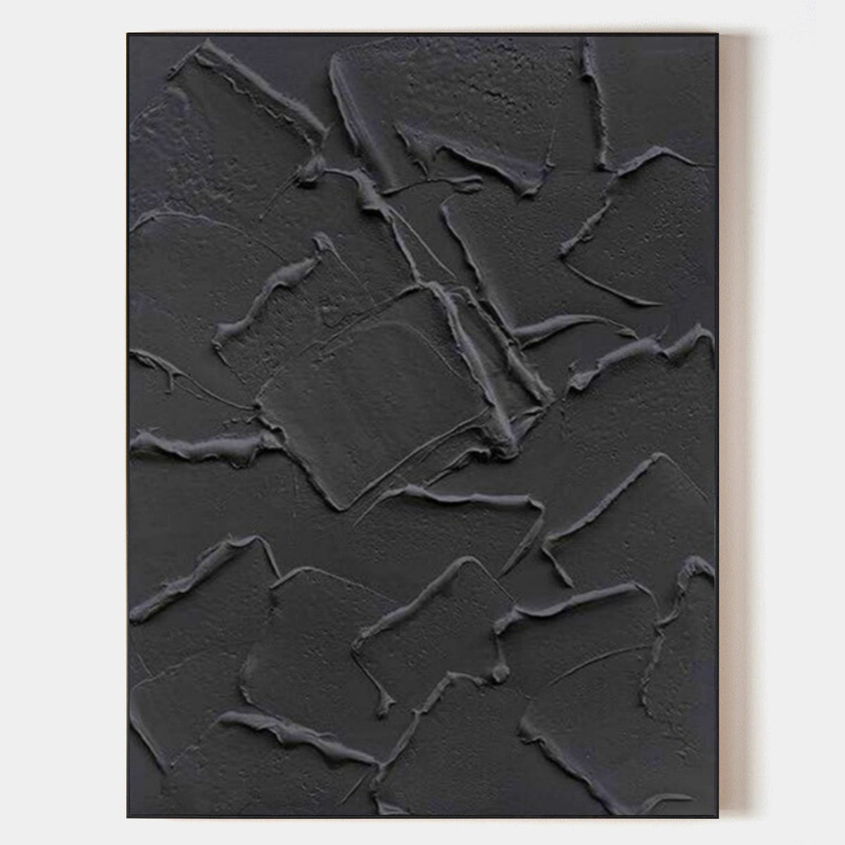 Charcoal Layered Plaster Relief