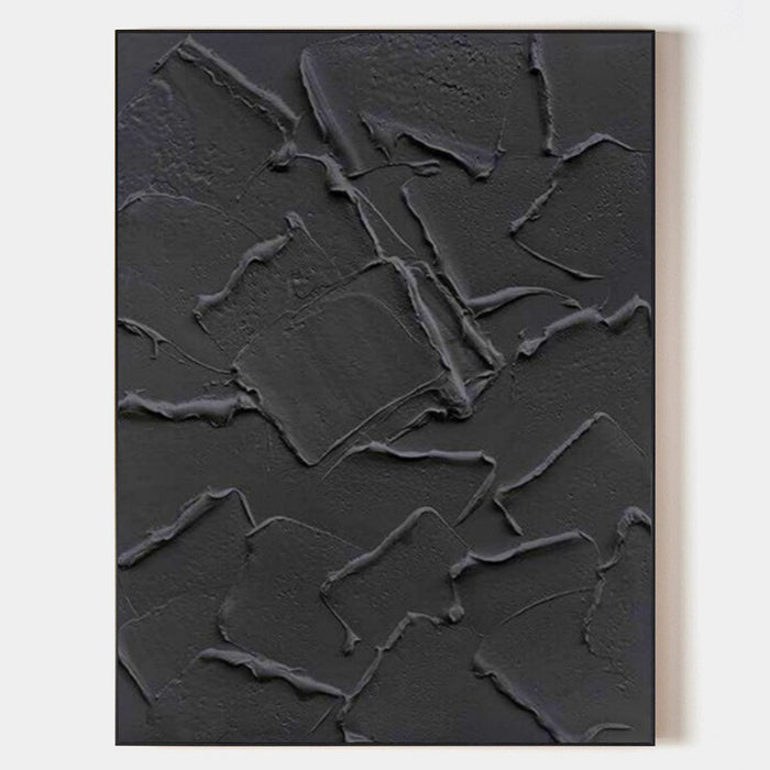 Charcoal Layered Plaster Relief