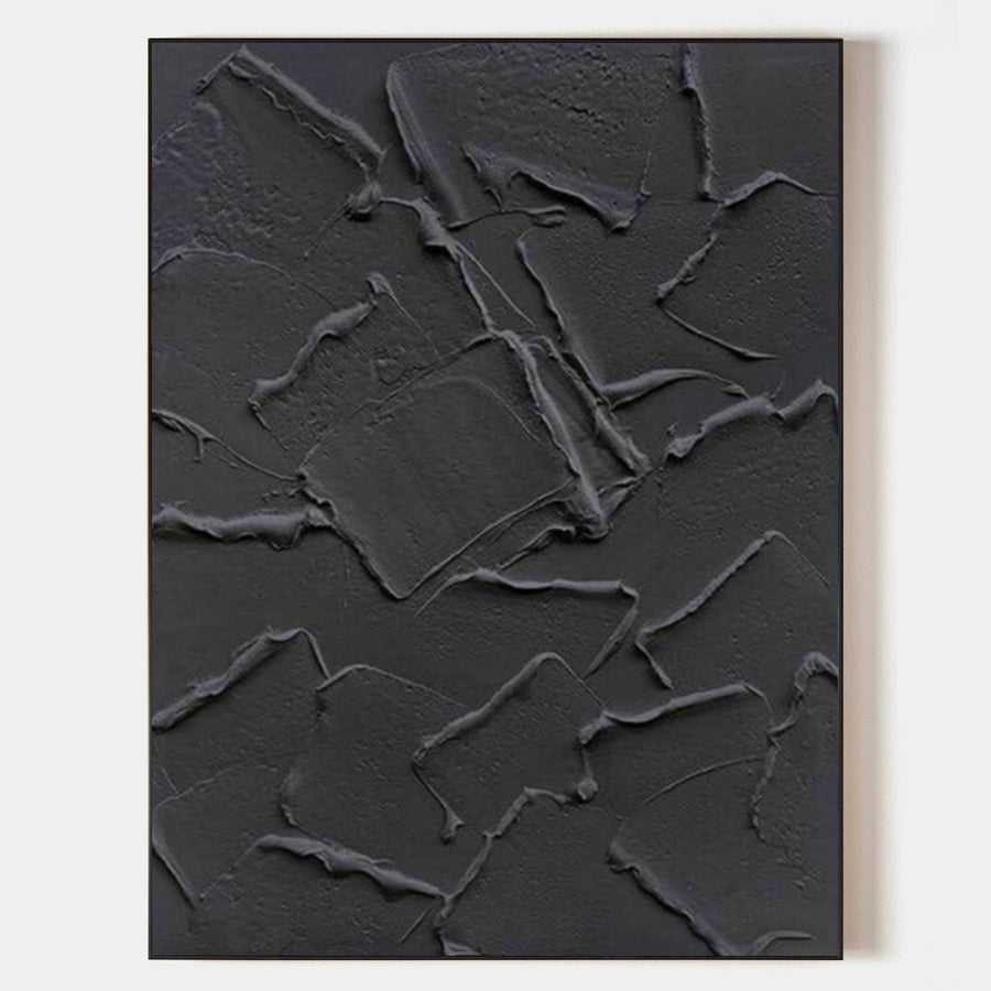 Charcoal Layered Plaster Relief