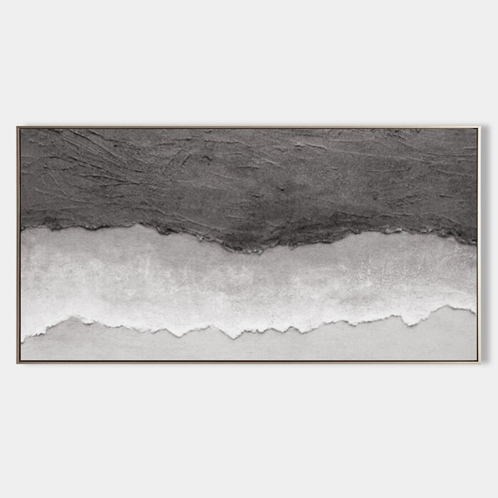 Charcoal Shore and Silver Foam