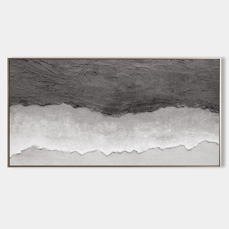 Charcoal Shore and Silver Foam