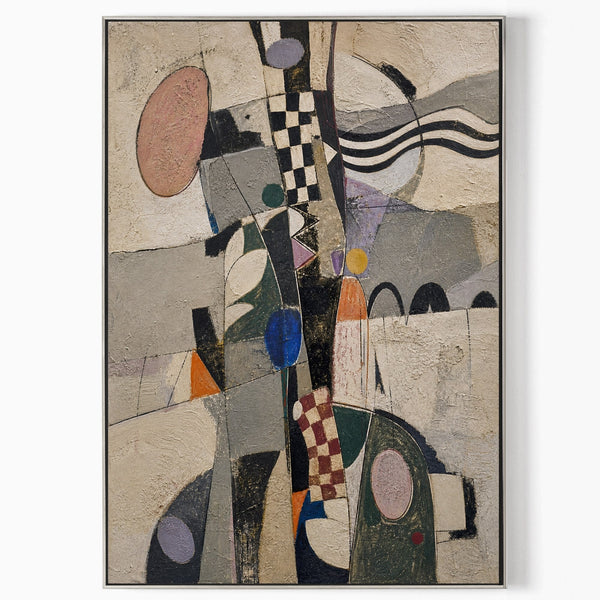 Checkered Rhythm in Muted Geometry