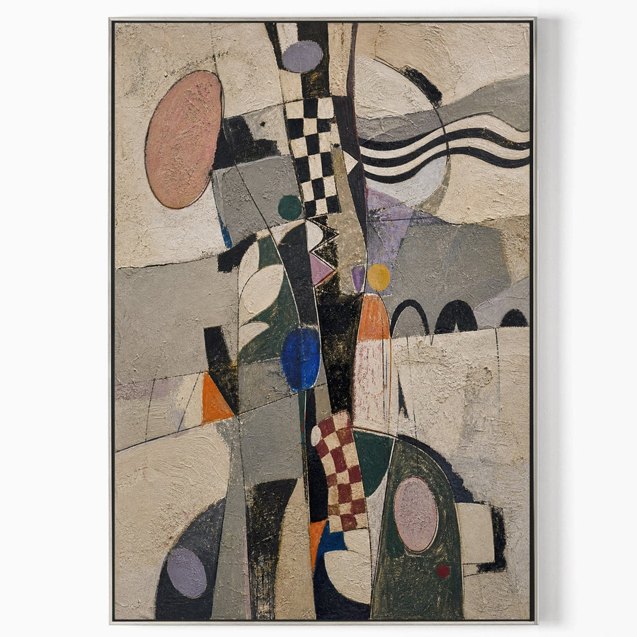 Checkered Rhythm in Muted Geometry