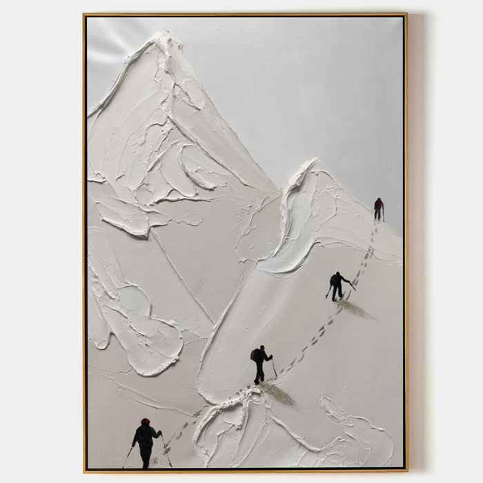Climbers on the White Ridge