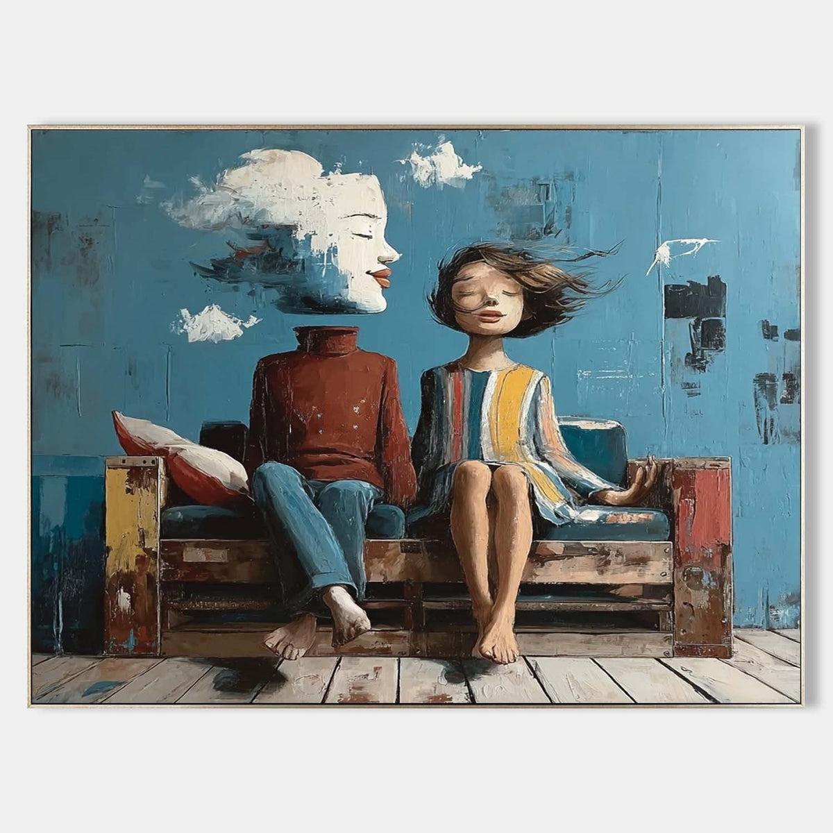Cloud Dreamer on a Pallet Sofa