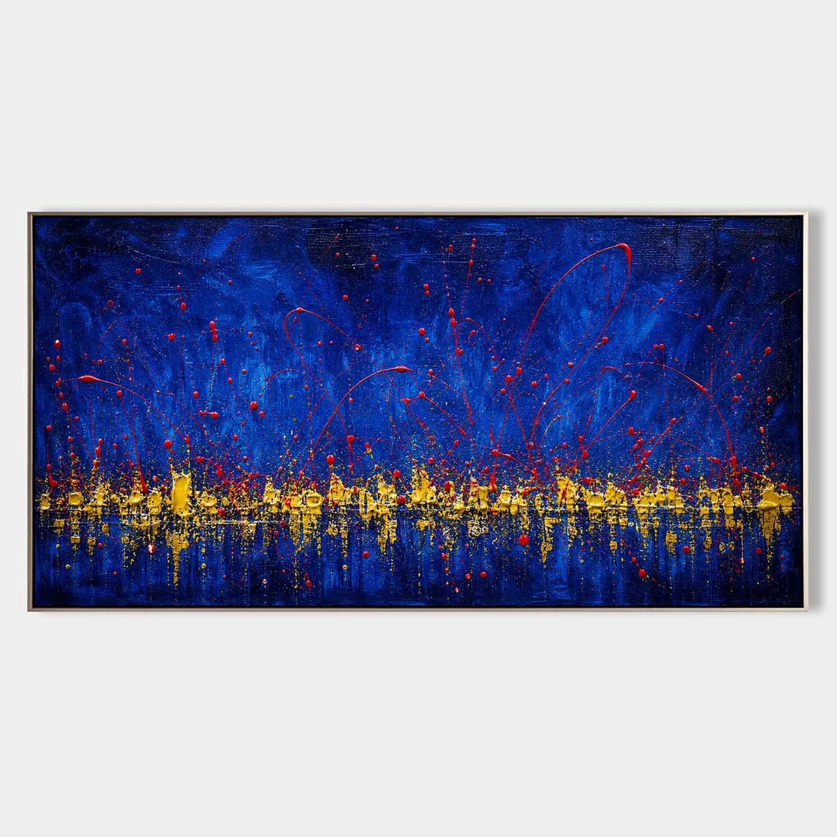 Cobalt Night with Golden Shoreline