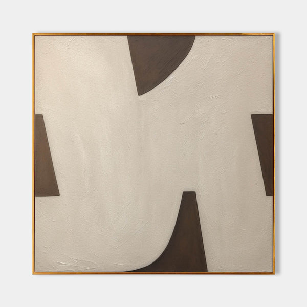 Cocoa Shapes on Textured Cream