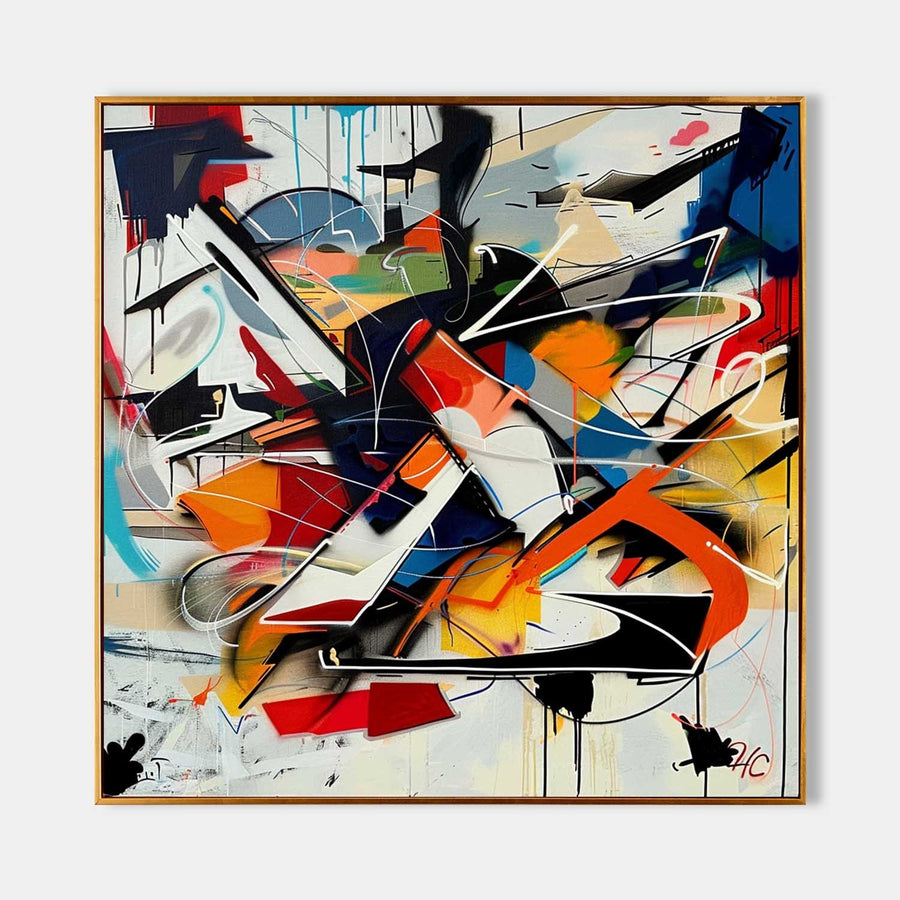Colorful Graffiti Abstract in Motion