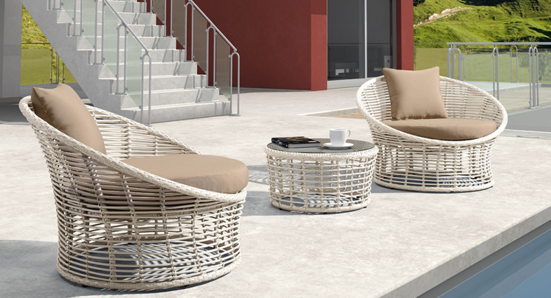 Contemporary Woven Outdoor Lounge Chair – Premium Patio Seating