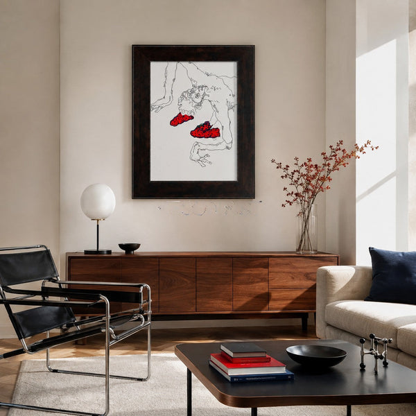 Contour Figure with Crimson Slippers
