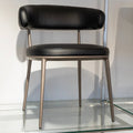 Contoured Leather Dining Chair - View 2